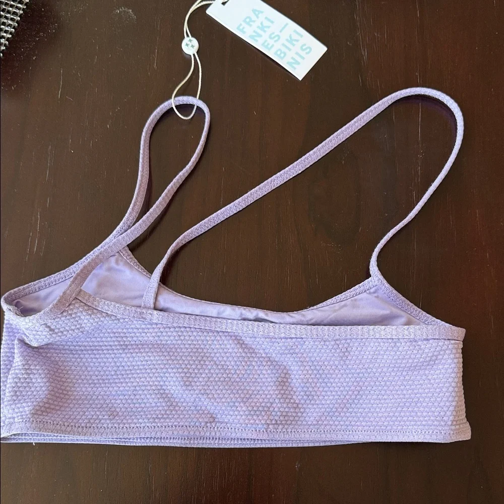 Frankie's Bikinis Lavender Textured Bikini Set